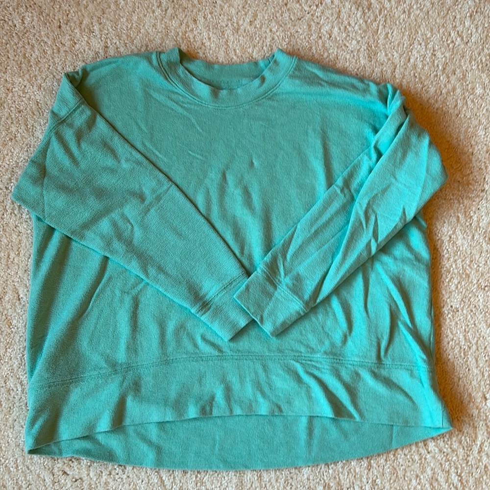 Blue aerie fleece crewneck